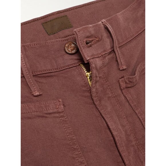 MOTHER Patch Pocket Undercover Sneak Jeans Friar Brown | Size 27 New with Tags - Picture 15 of 16